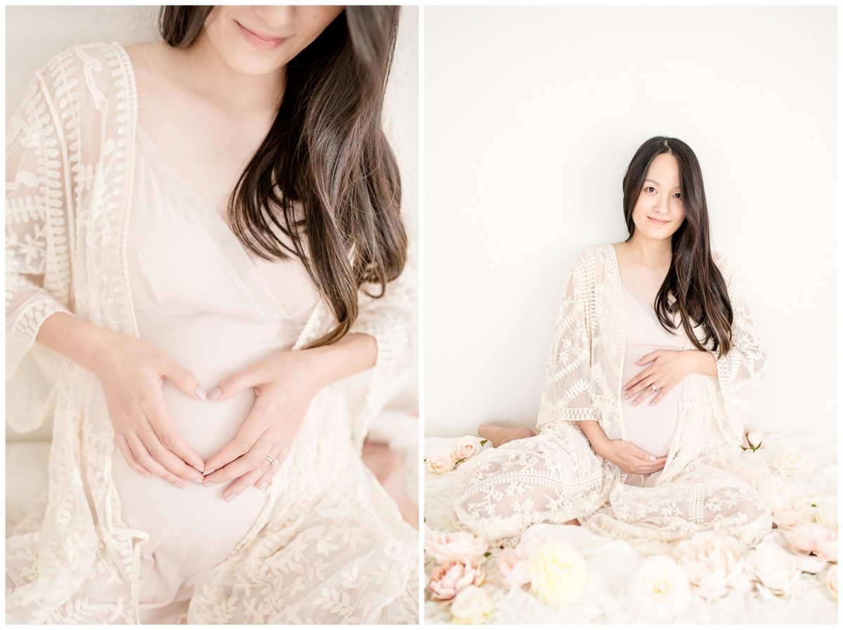 studio maternity session