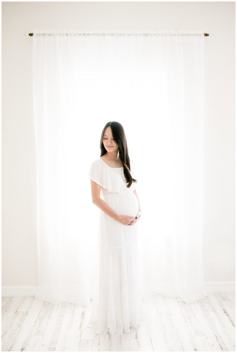 studio maternity session