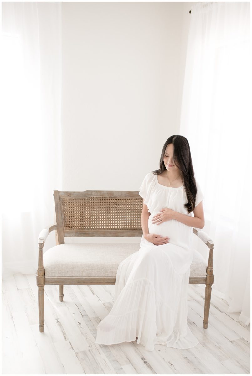 studio maternity session