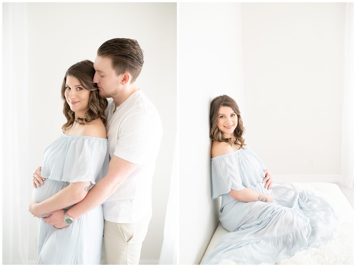 studio maternity session in Ausitn