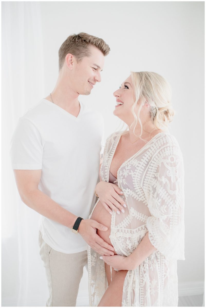 studio maternity session in Austin 