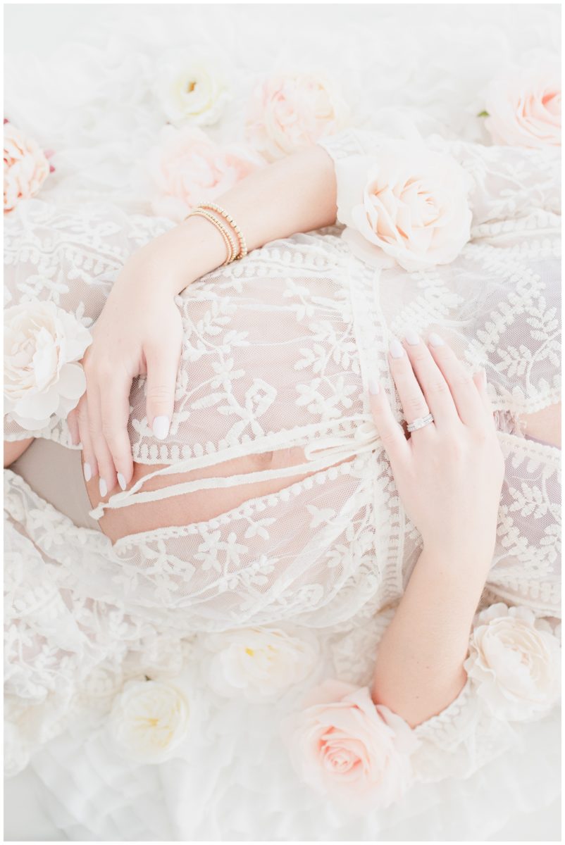 studio maternity session in austin 