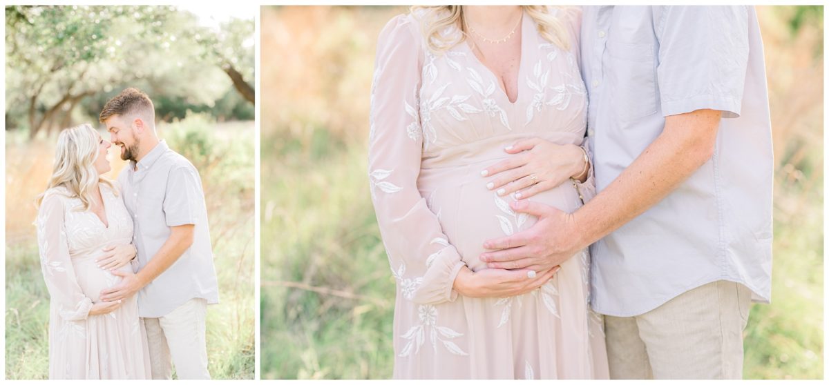 summer outdoor maternity session