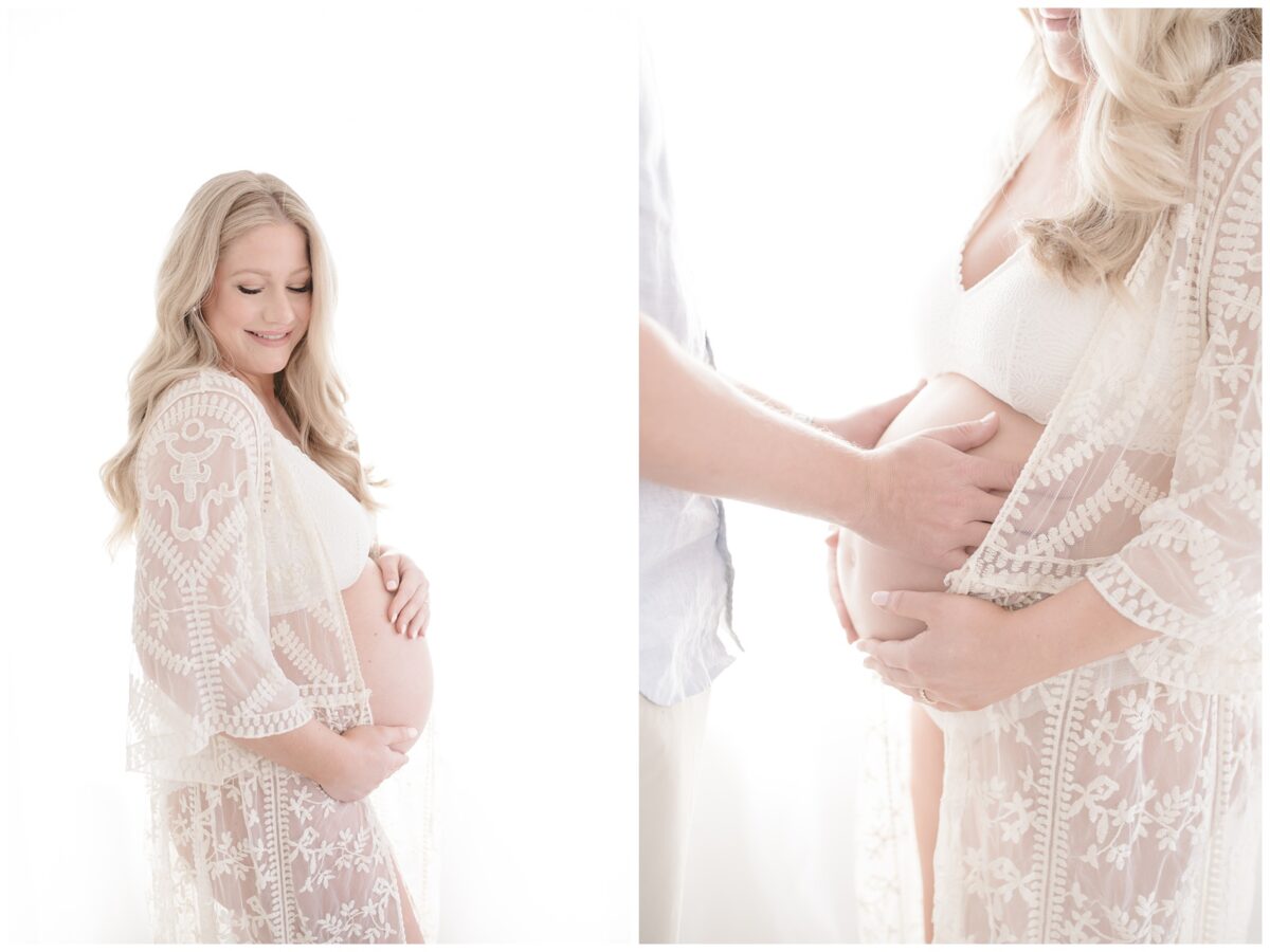 austin maternity sesion in studio