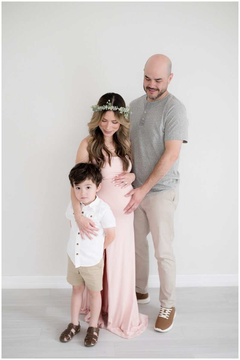 studio maternity photography in Austin TX