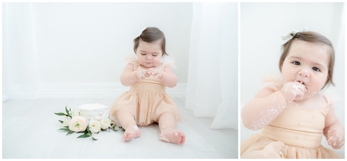 Cake smash first birthday session