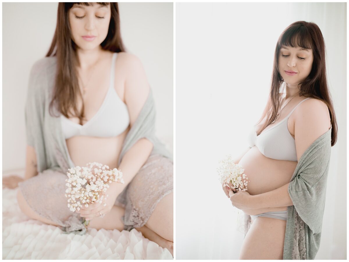 studio maternity session in austin, tx